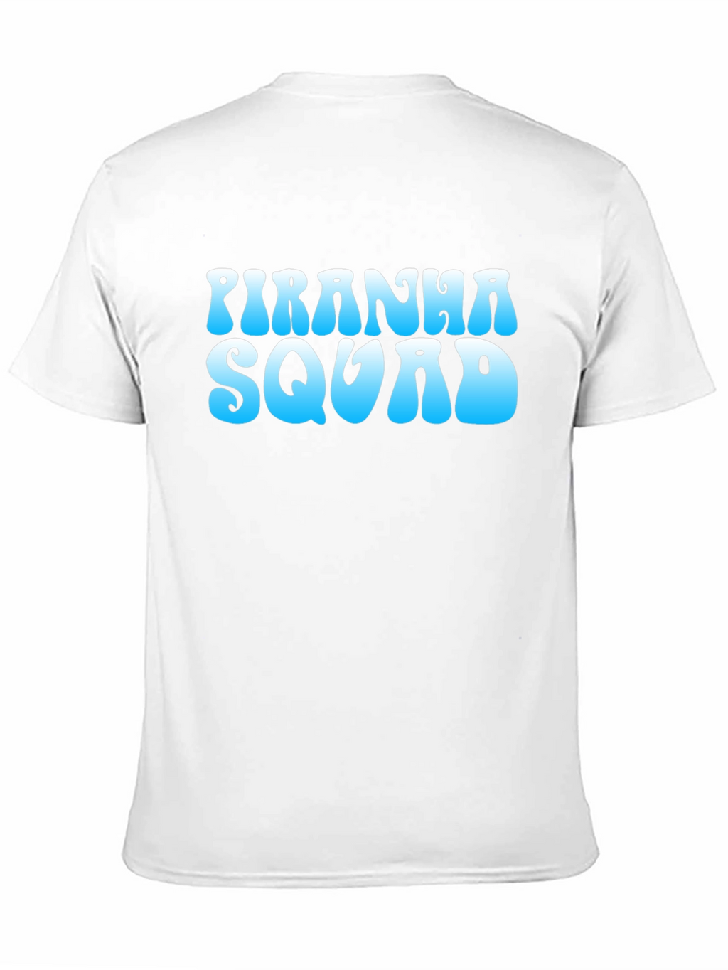Piranha Squad Graphic Tee - Cool Blue Design