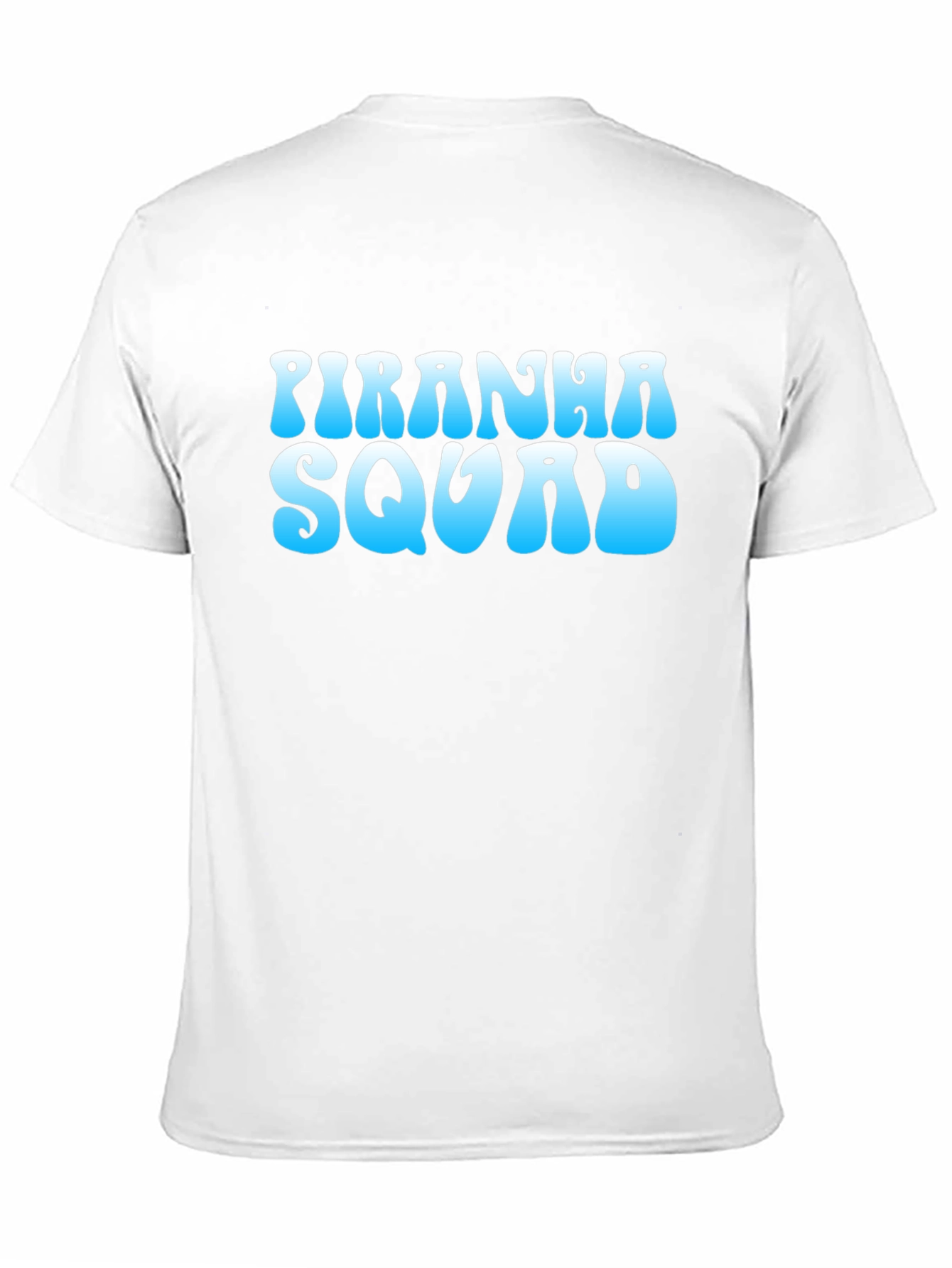 Piranha Squad Graphic Tee - Cool Blue Design
