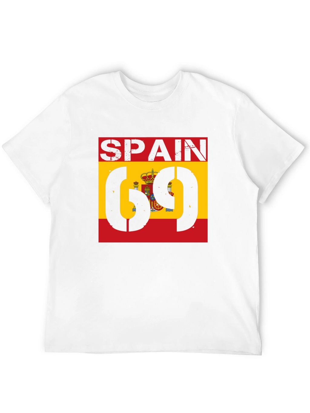 Spain Flag 69 T-Shirt - Black