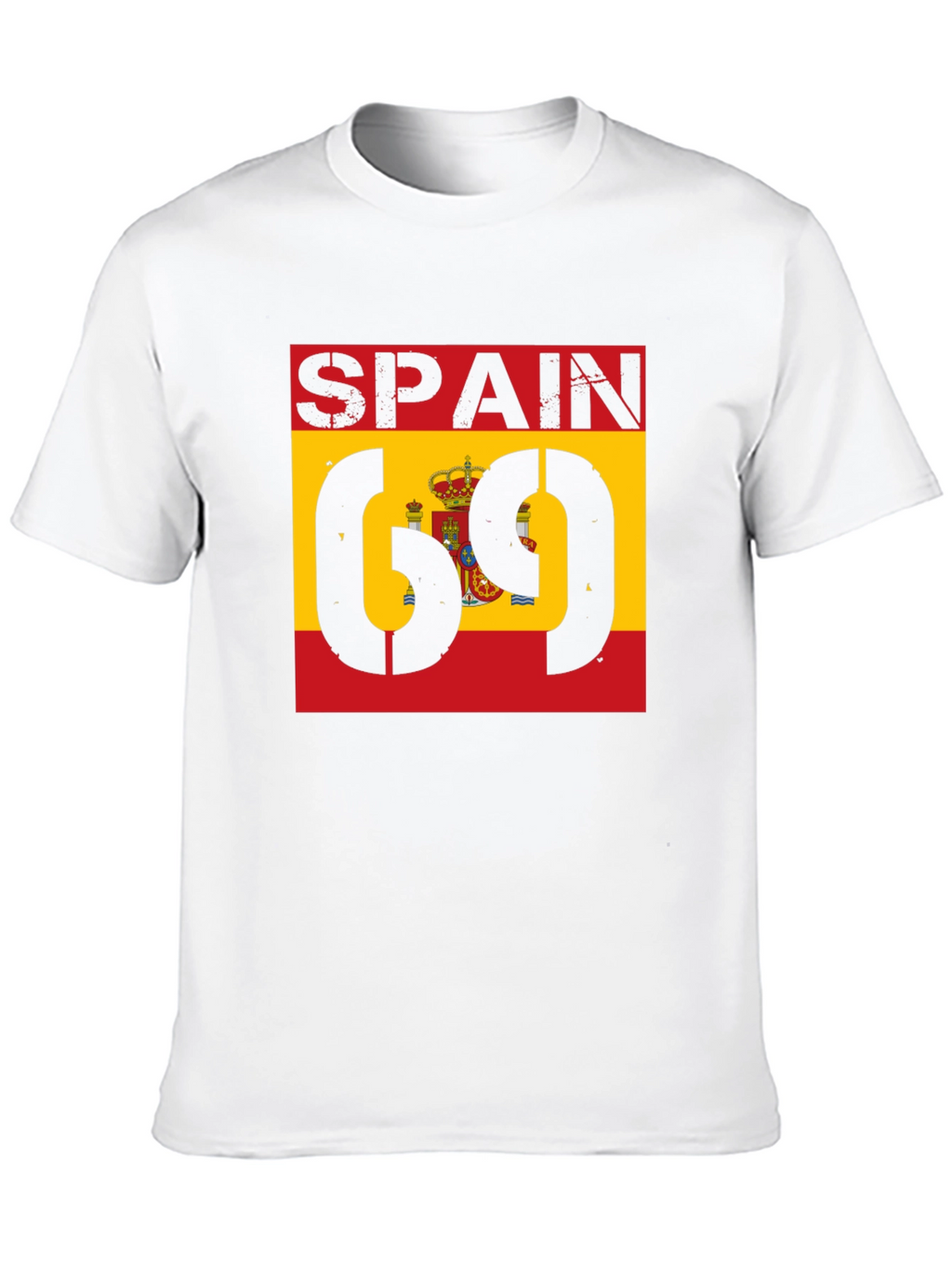 Spain Flag 69 T-Shirt - Black