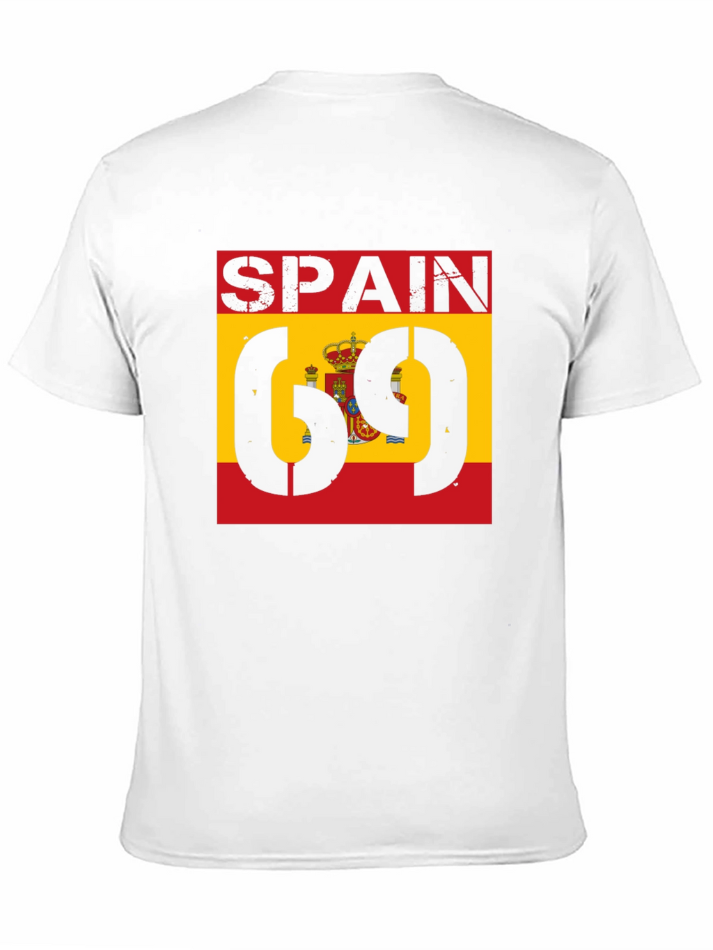 Spain Flag 69 T-Shirt - Black