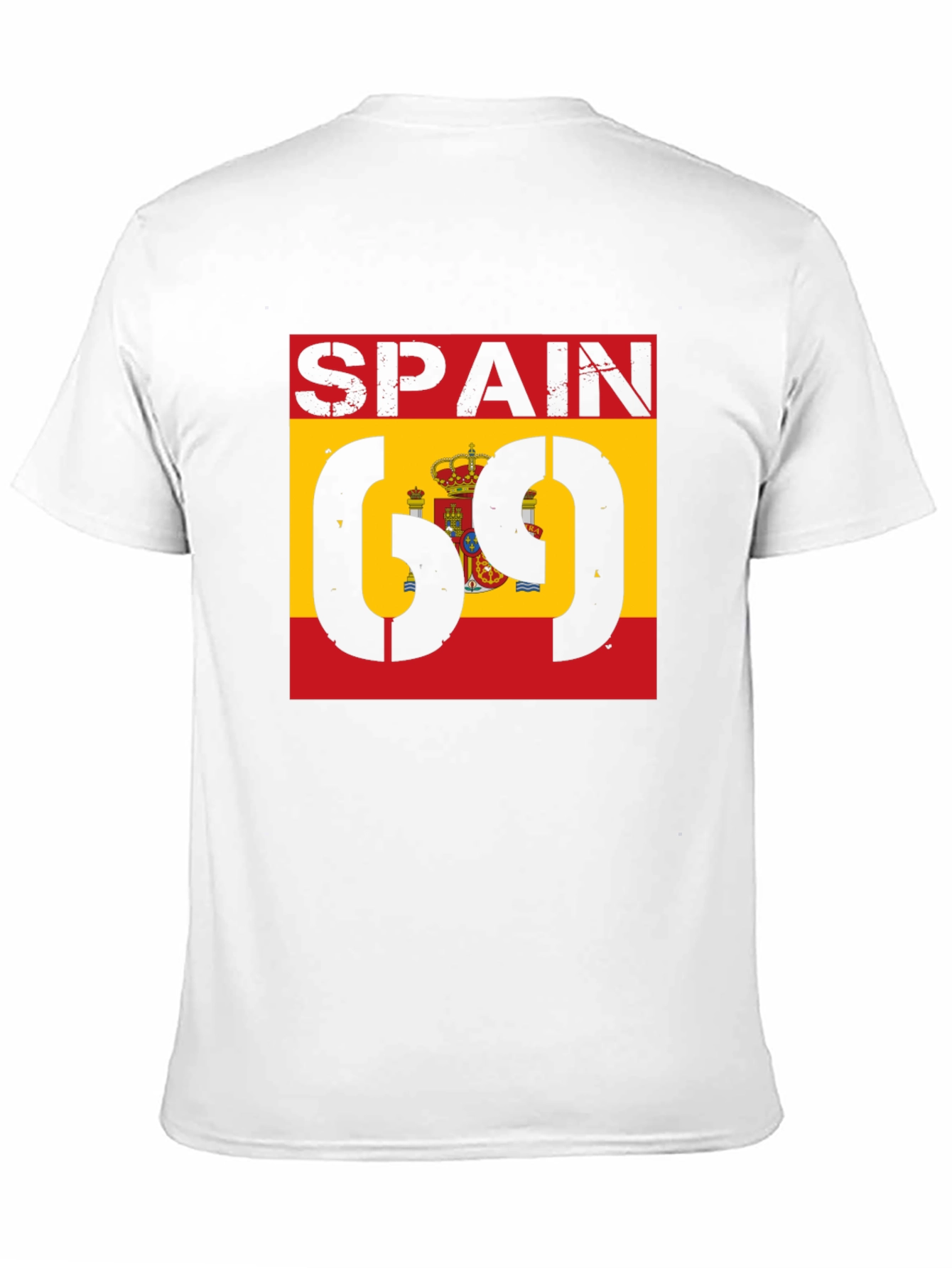 Spain Flag 69 T-Shirt - Black