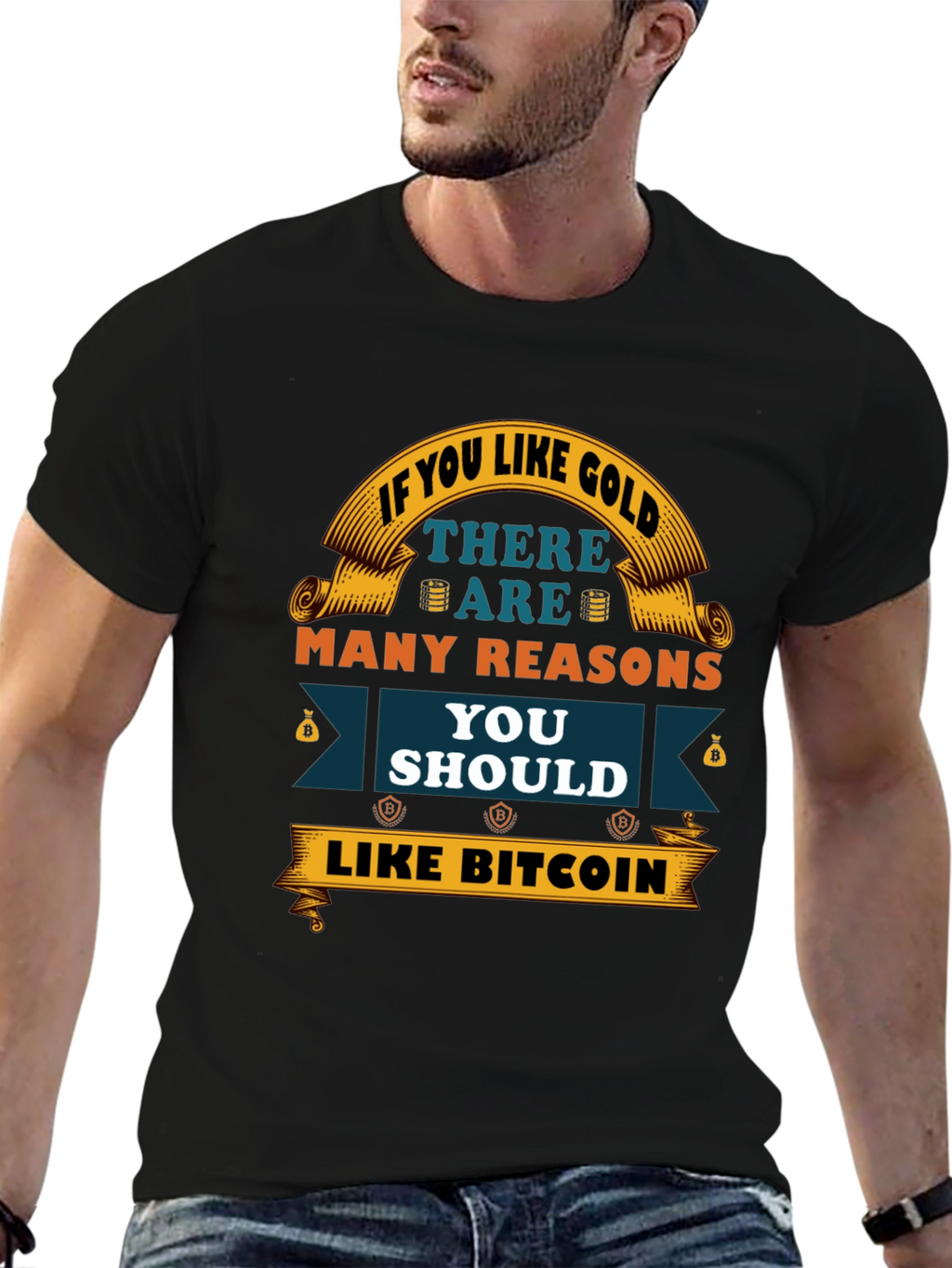 Bitcoin Gold T-Shirt Crypto Investor Tee