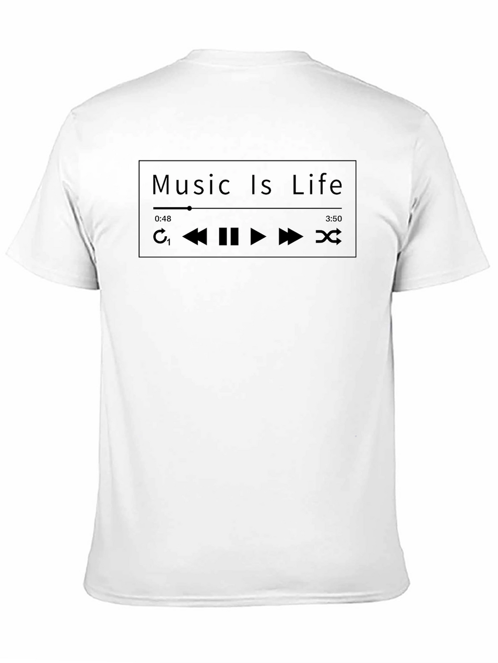 Music is Life T-Shirt - Black Graphic Tee