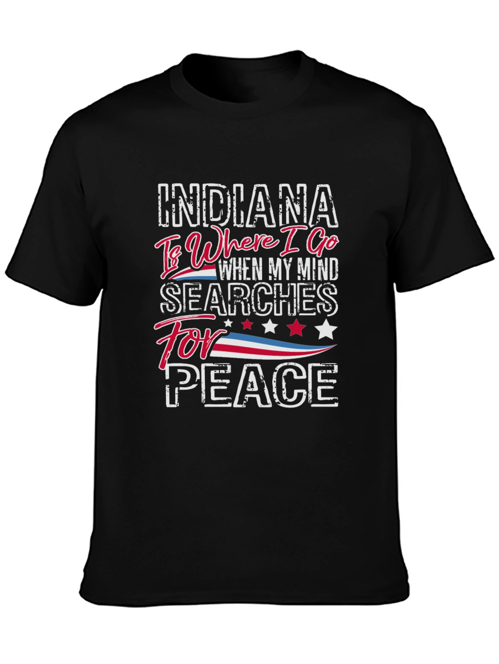 Indiana Peace Graphic T-Shirt