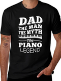 Dad Piano Legend Graphic T-Shirt