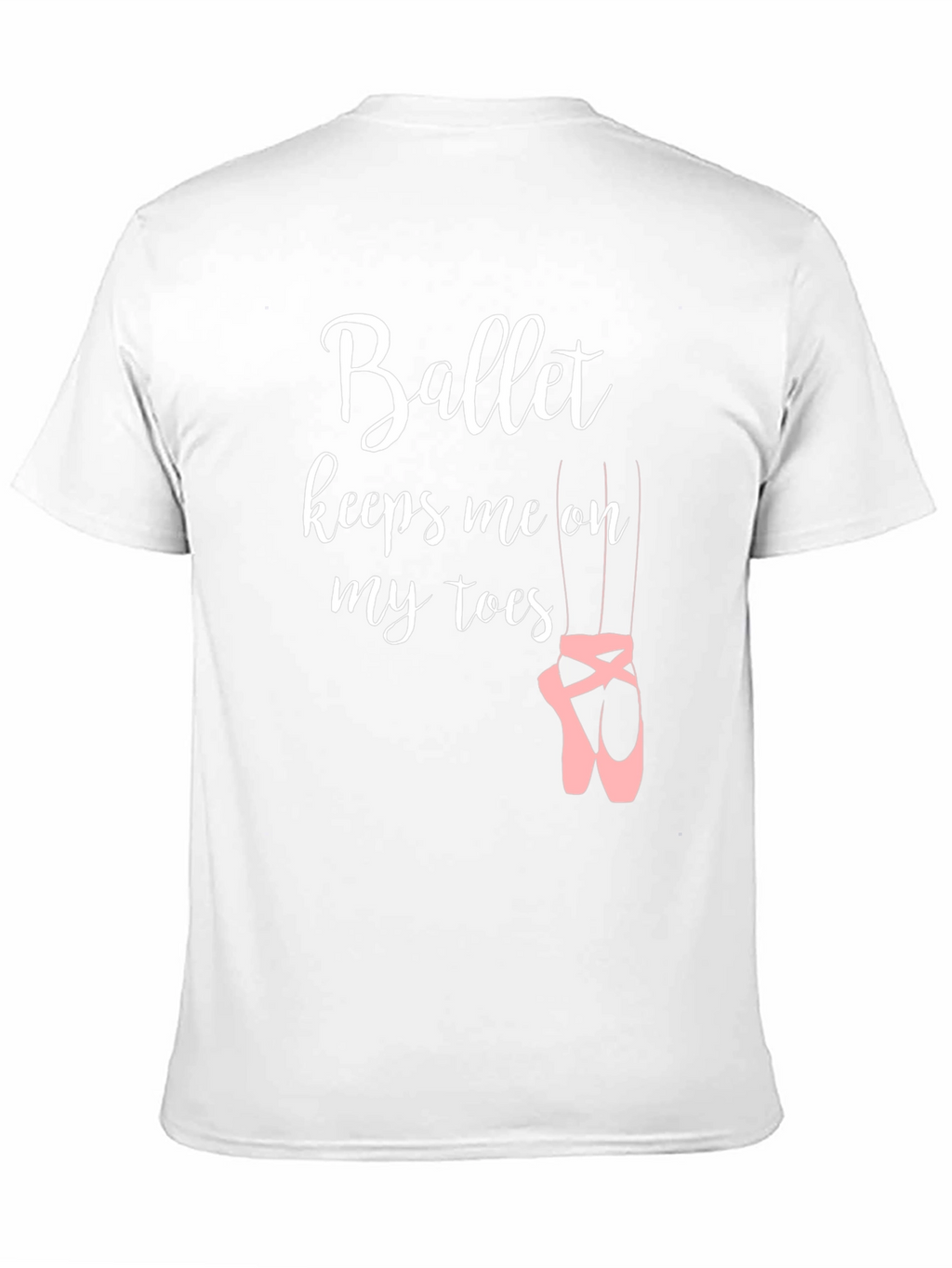 Ballet Keeps Me On My Toes Black T-Shirt