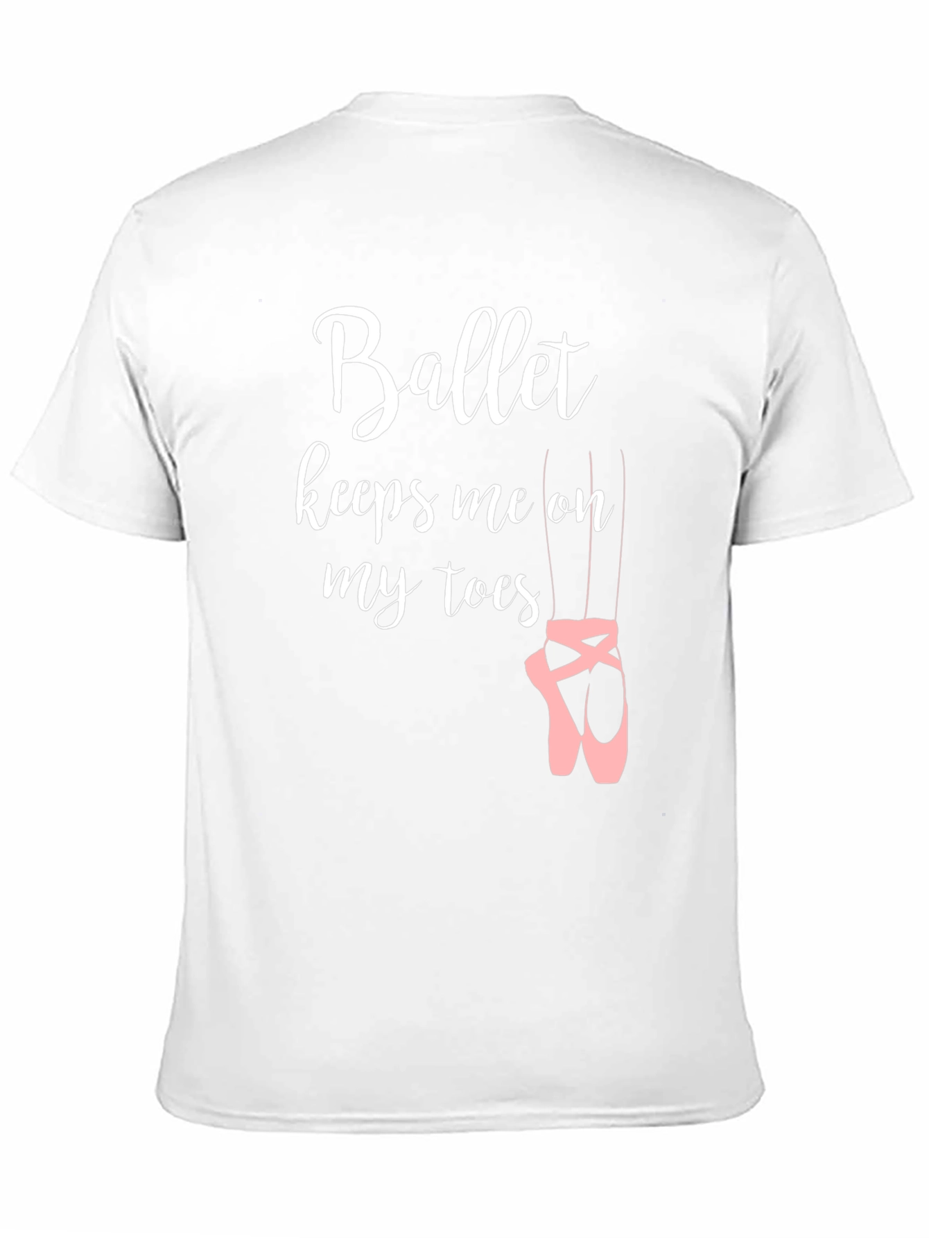 Ballet Keeps Me On My Toes Black T-Shirt