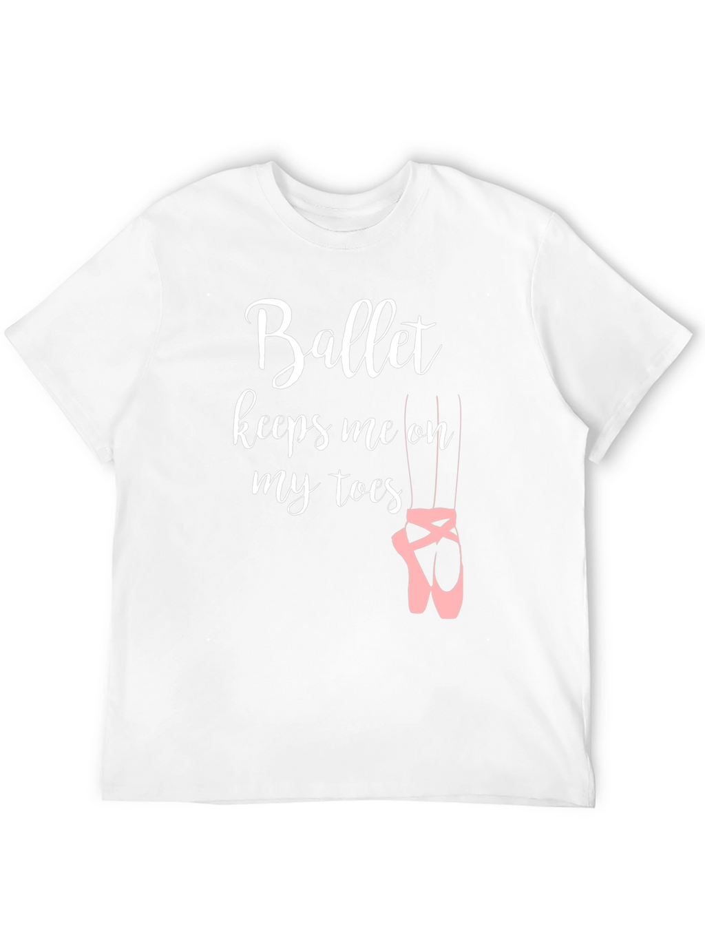 Ballet Keeps Me On My Toes Black T-Shirt