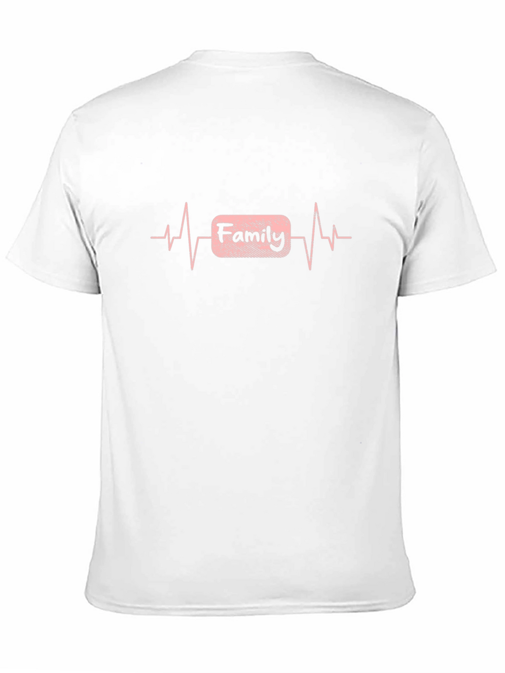 Family Heartbeat T-Shirt - Black