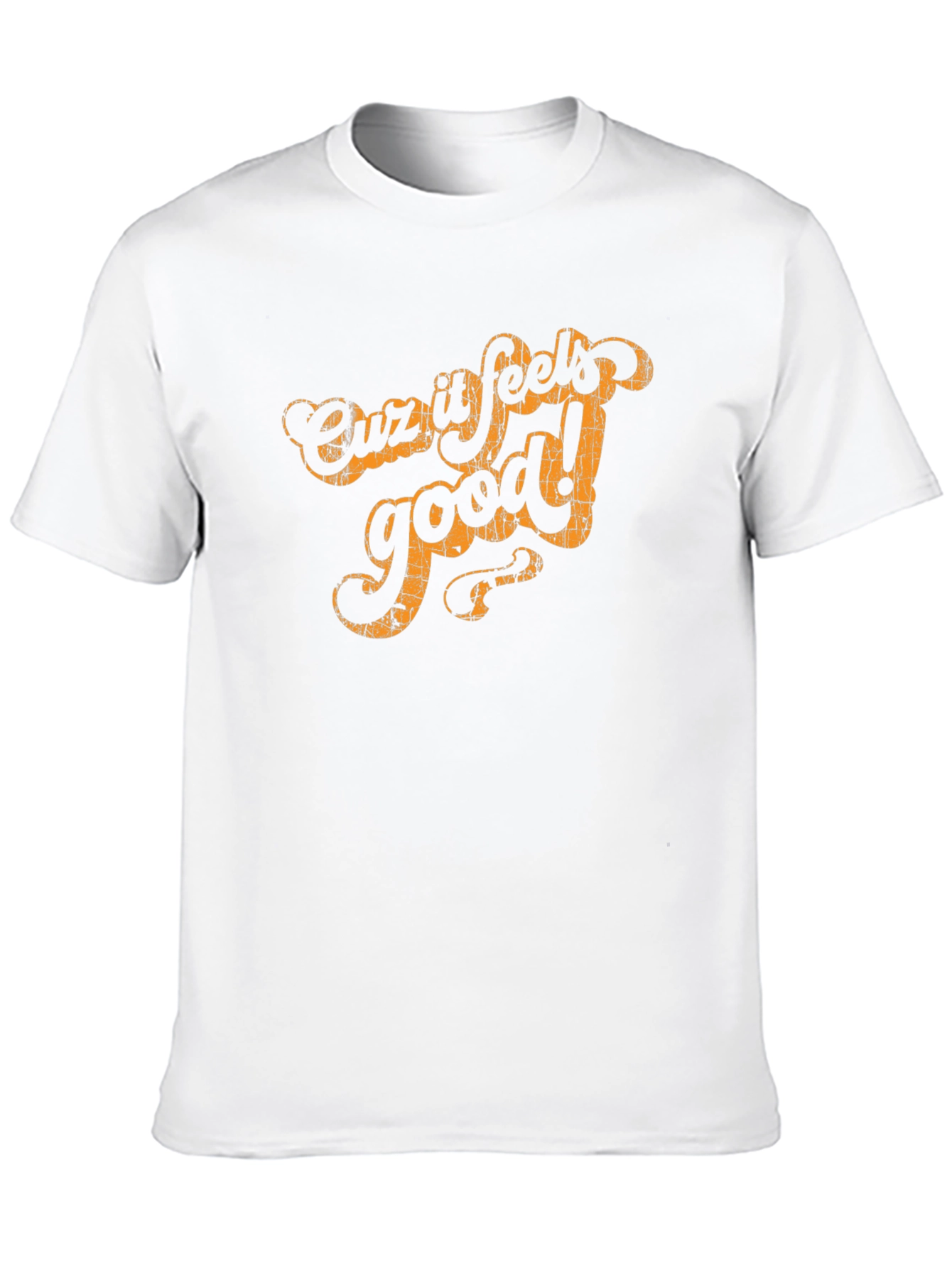 Cuz It Feels Good Black Graphic Tee