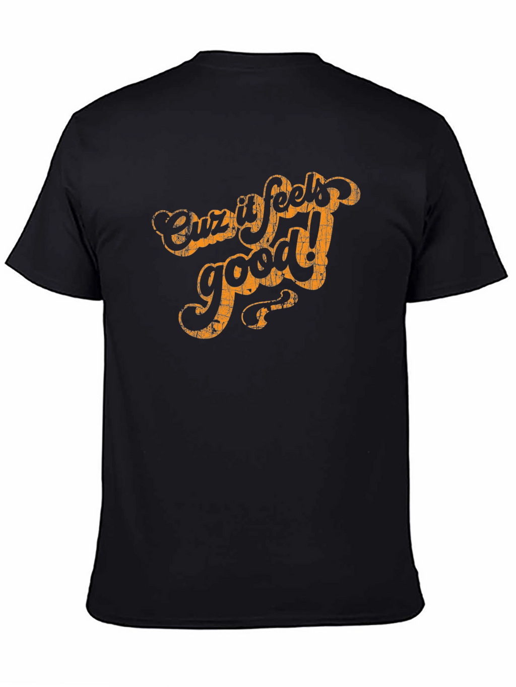 Cuz It Feels Good Black Graphic Tee