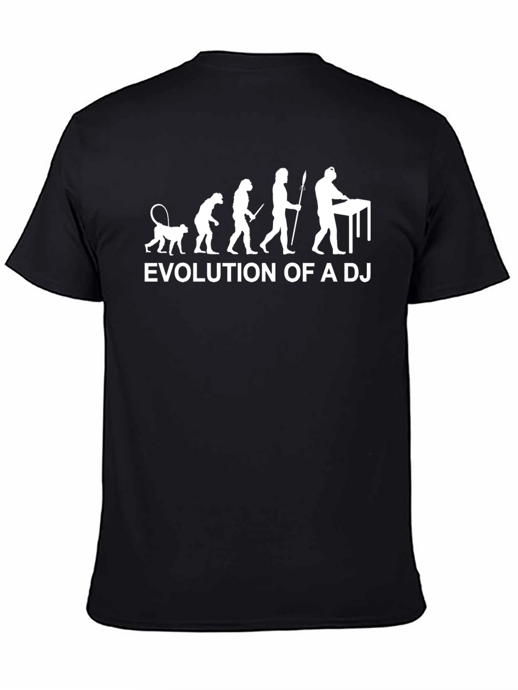 Evolution of a DJ Black Graphic T-Shirt
