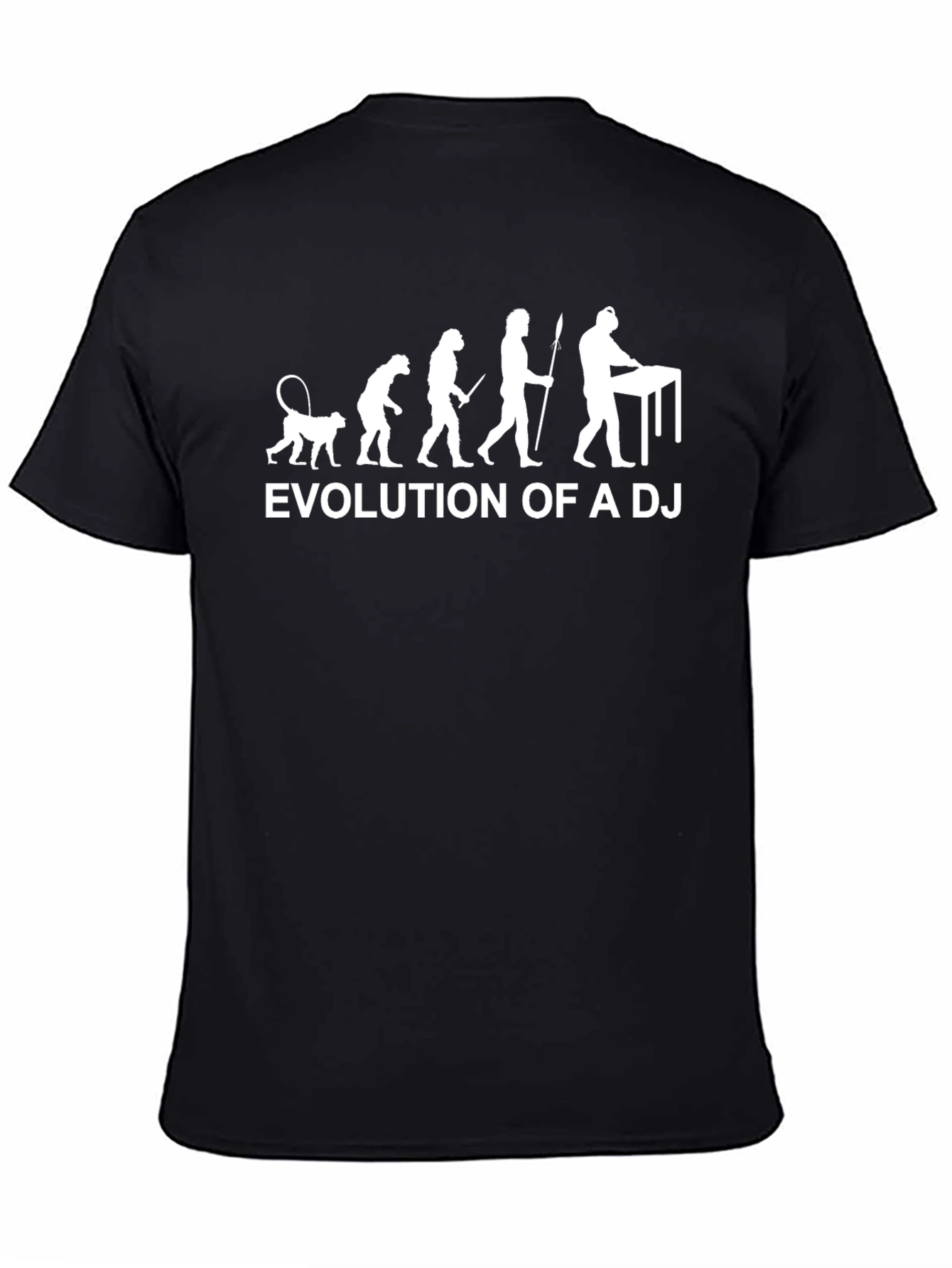 Evolution of a DJ Black Graphic T-Shirt