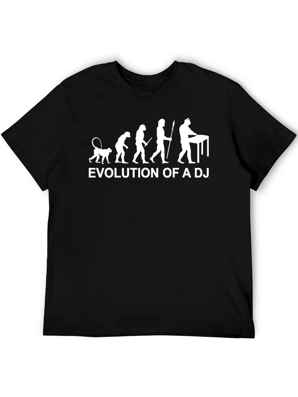 Evolution of a DJ Black Graphic T-Shirt