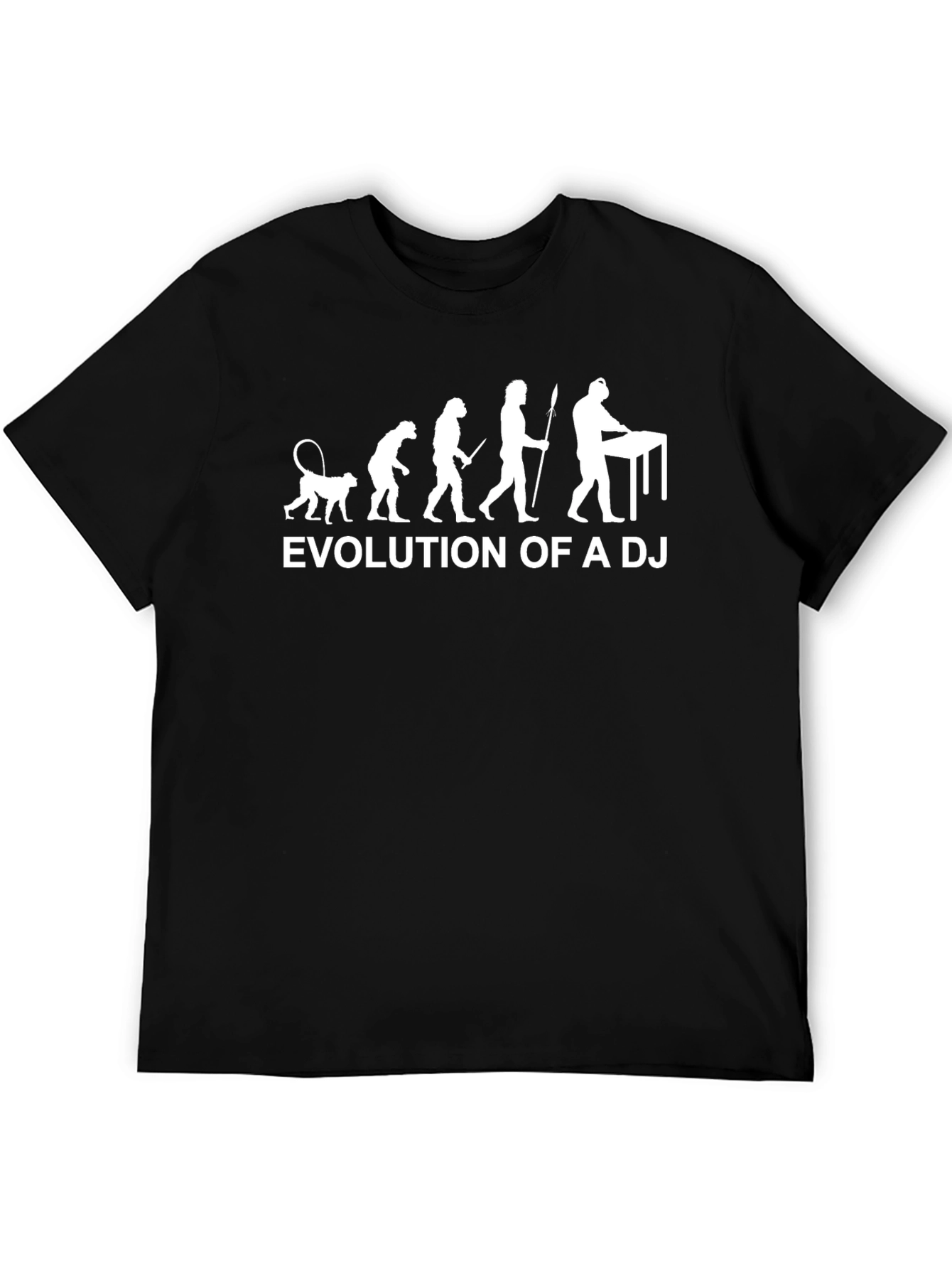 Evolution of a DJ Black Graphic T-Shirt