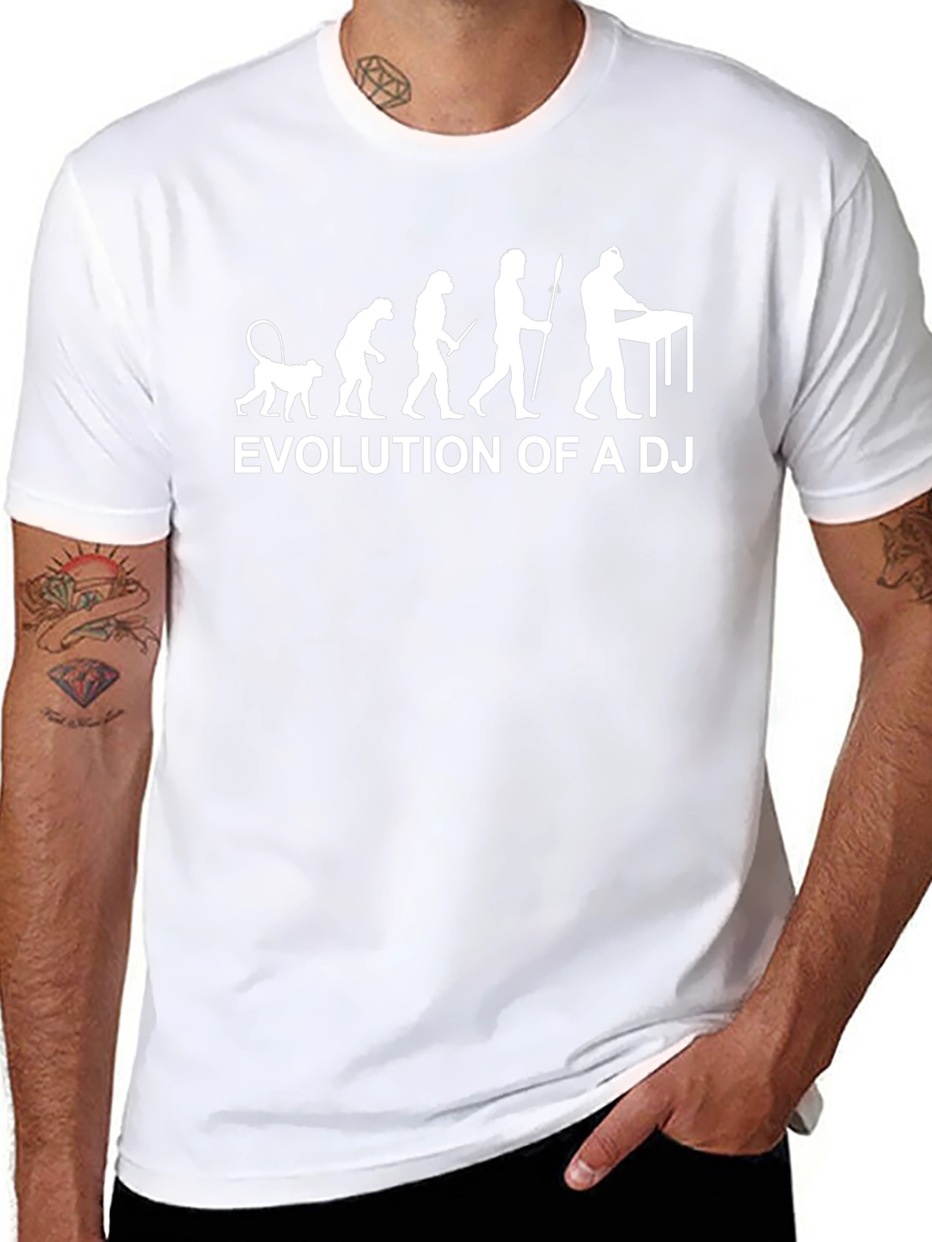 Evolution of a DJ Black Graphic T-Shirt