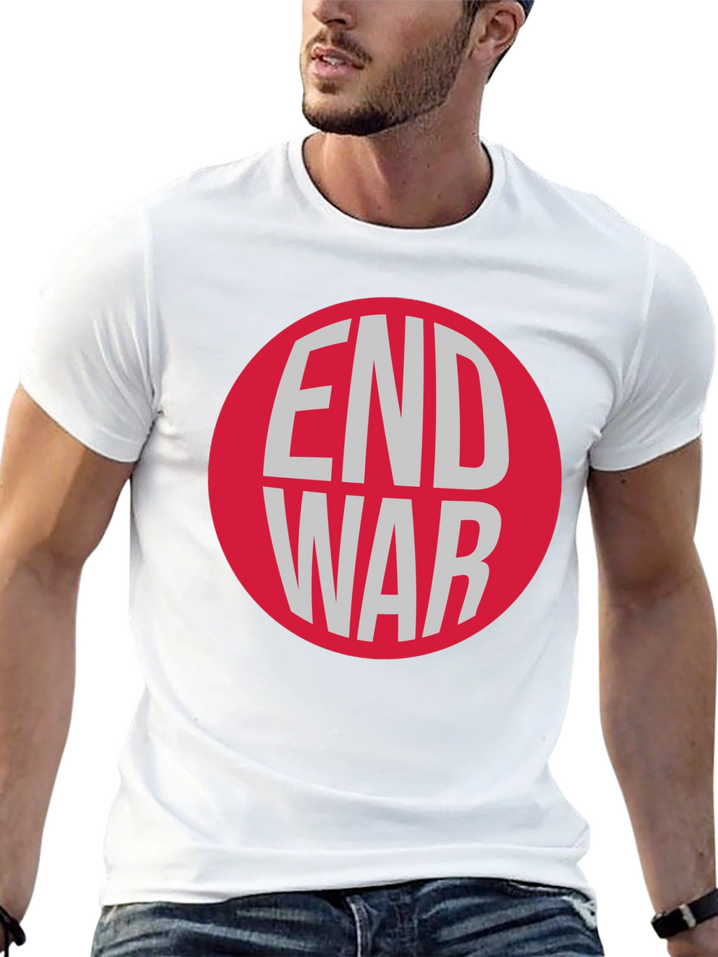 End War Graphic T-Shirt - Peace Activist Tee