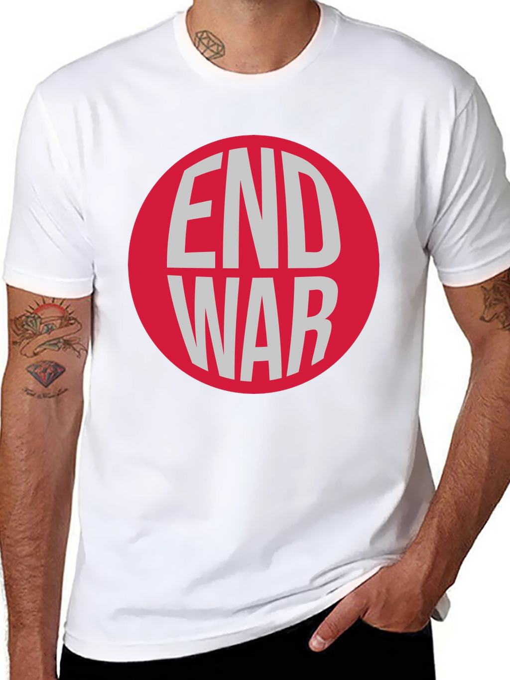 End War Graphic T-Shirt - Peace Activist Tee