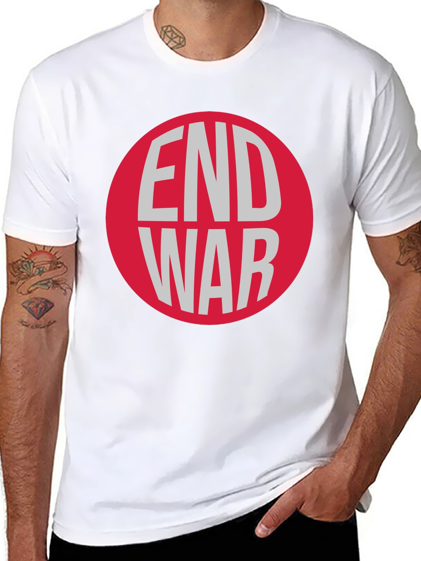 End War Graphic T-Shirt - Peace Activist Tee
