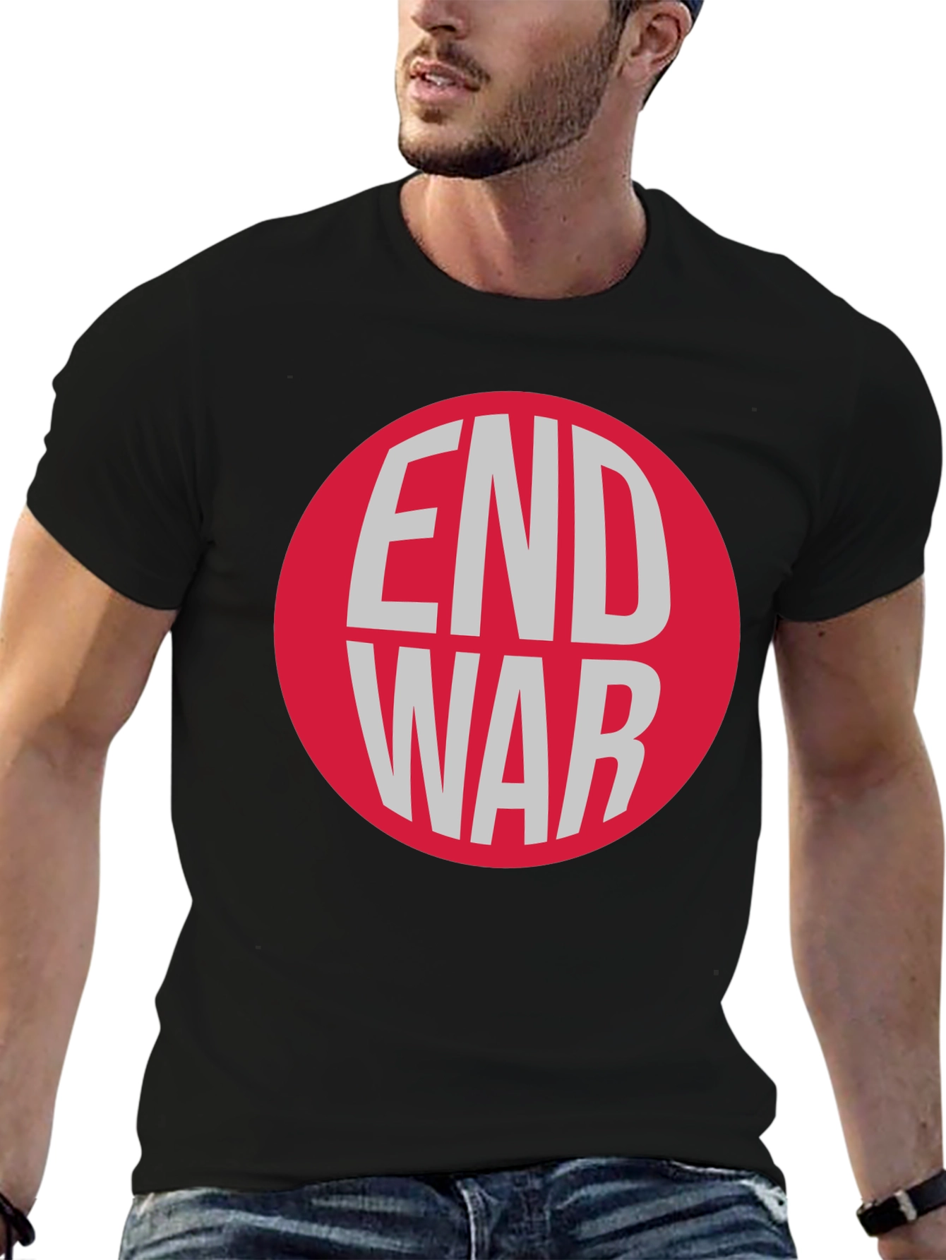 End War Graphic T-Shirt - Peace Activist Tee