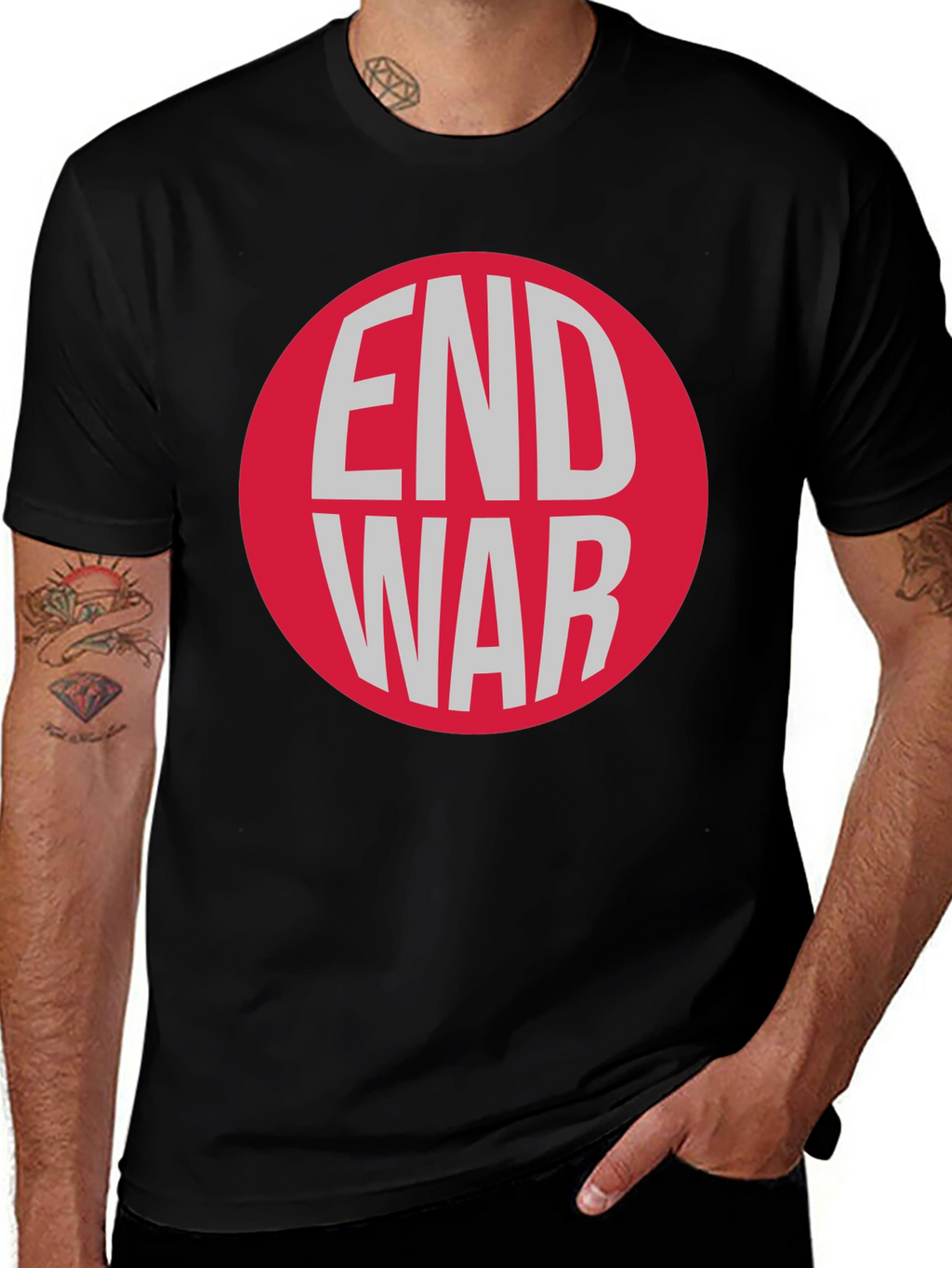 End War Graphic T-Shirt - Peace Activist Tee