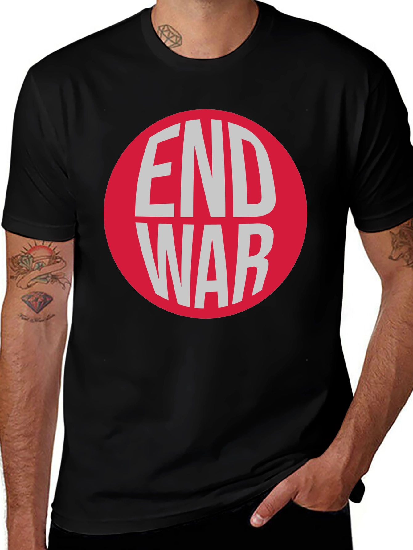 End War Graphic T-Shirt - Peace Activist Tee