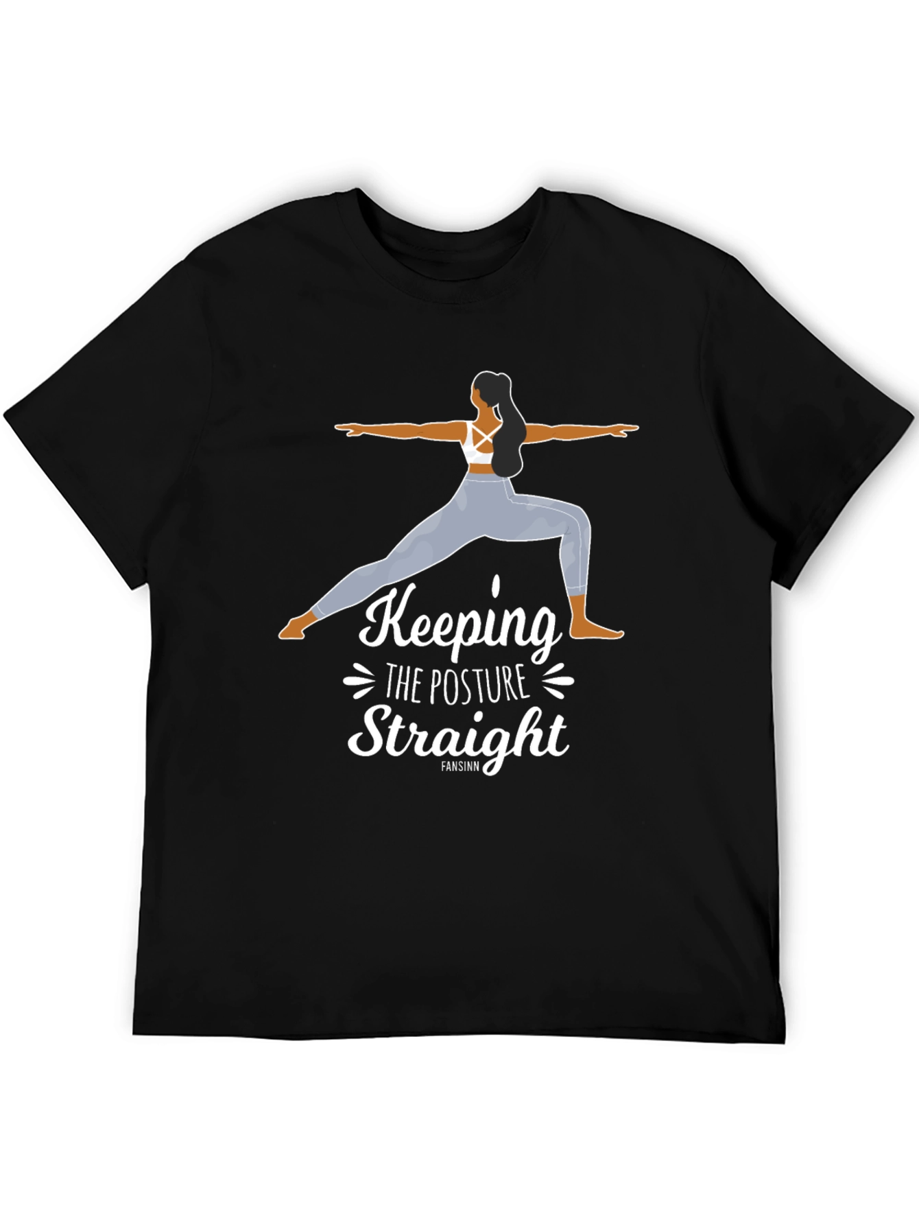 Yoga Posture Graphic Tee - Keeping the Posture Straight Shirt