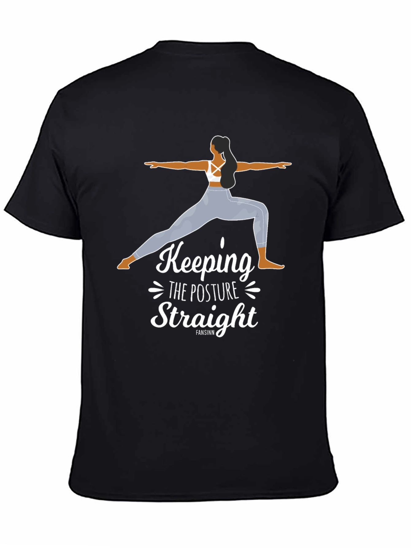 Yoga Posture Graphic Tee - Keeping the Posture Straight Shirt