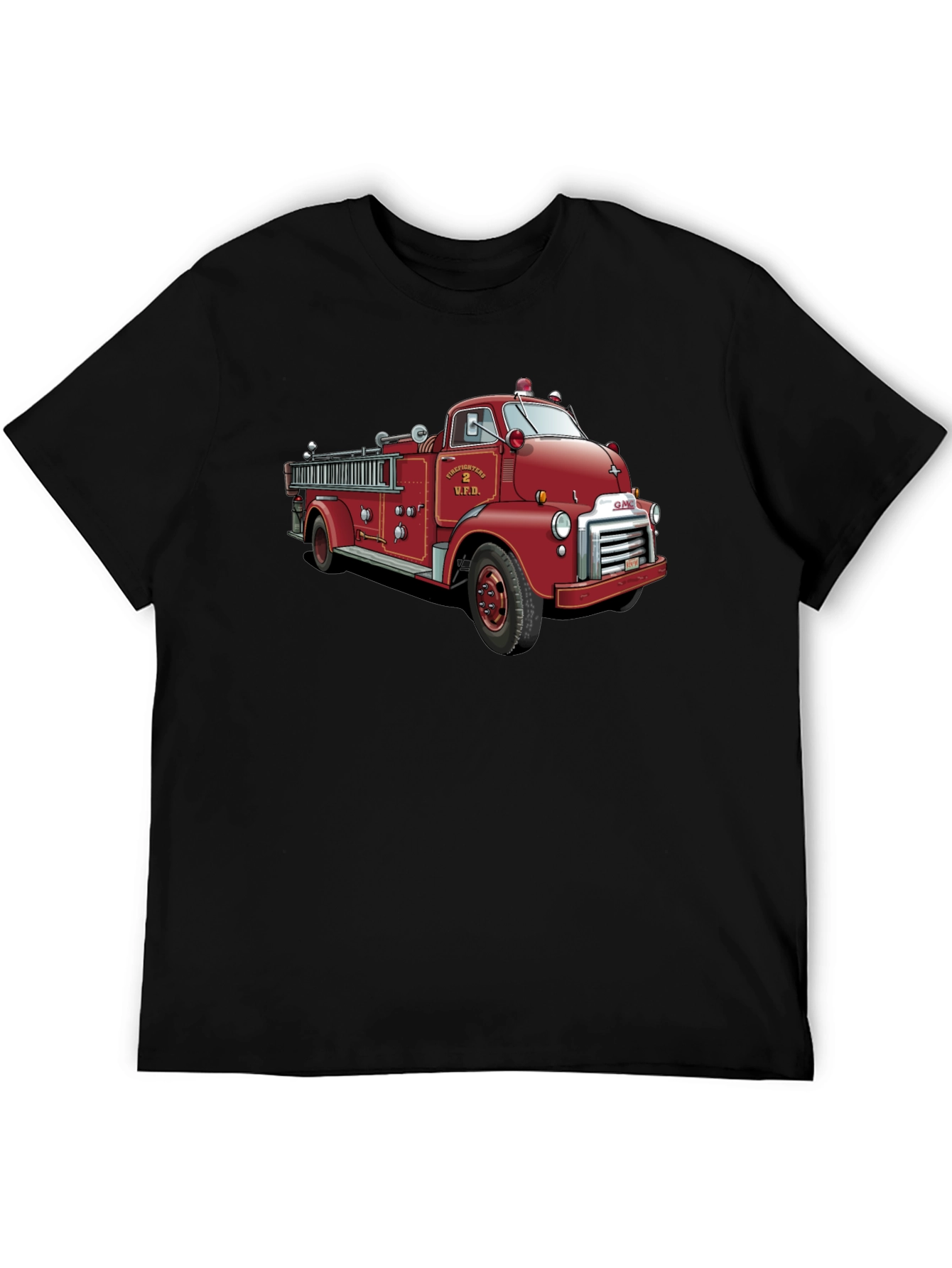 Vintage Firetruck Graphic T-Shirt