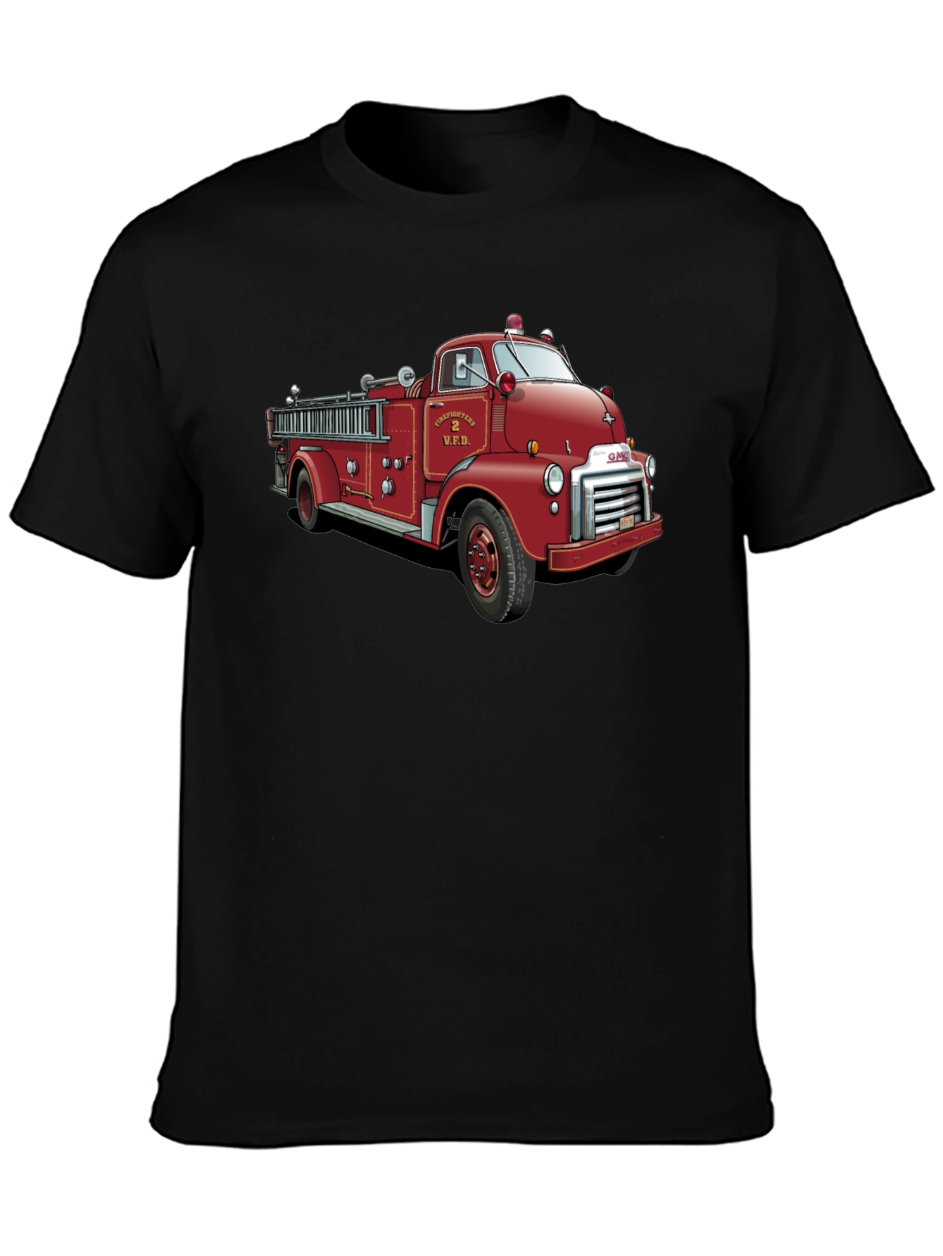 Vintage Firetruck Graphic T-Shirt