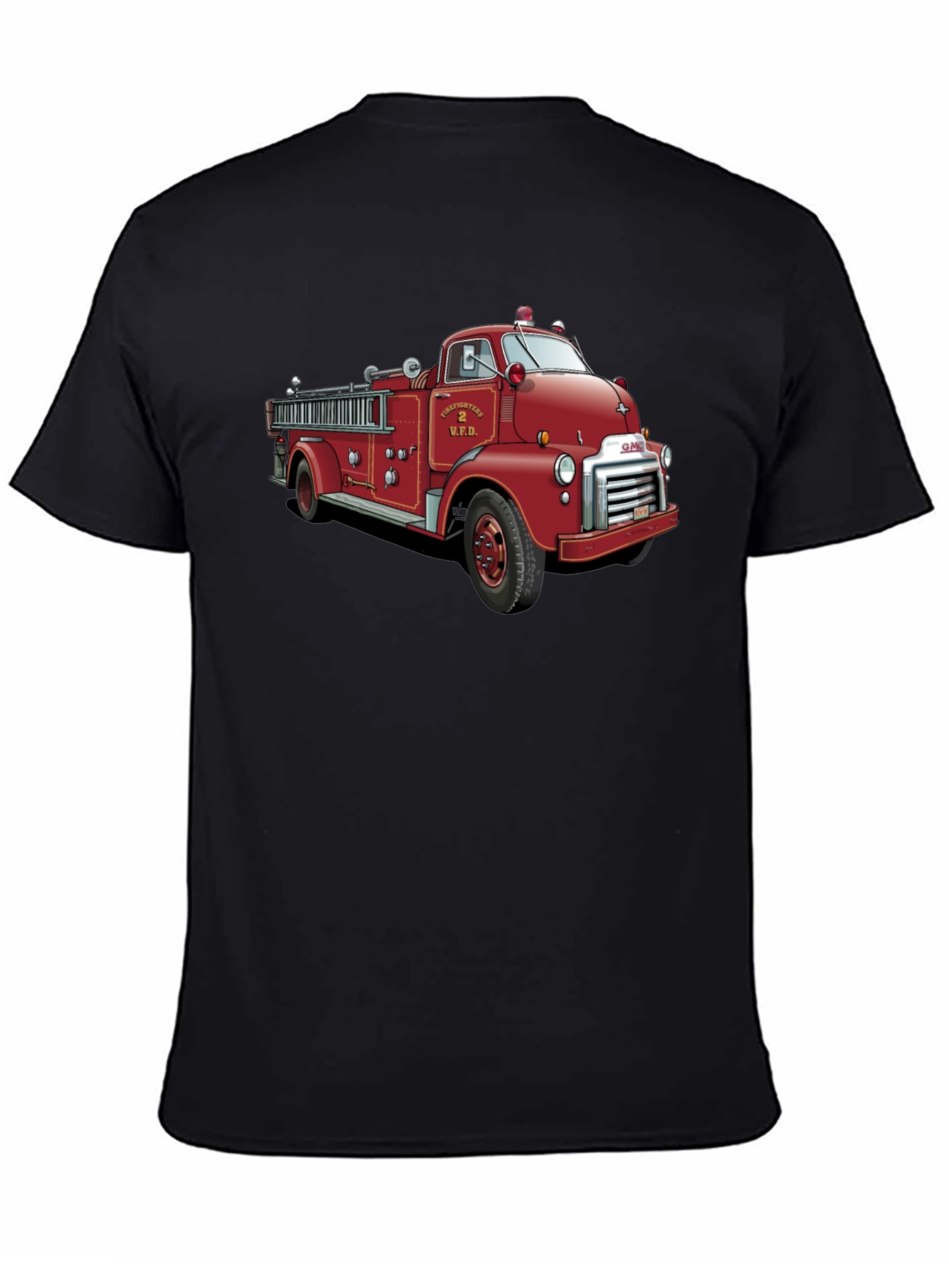 Vintage Firetruck Graphic T-Shirt