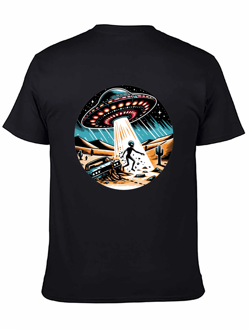 UFO Abduction Graphic T-Shirt
