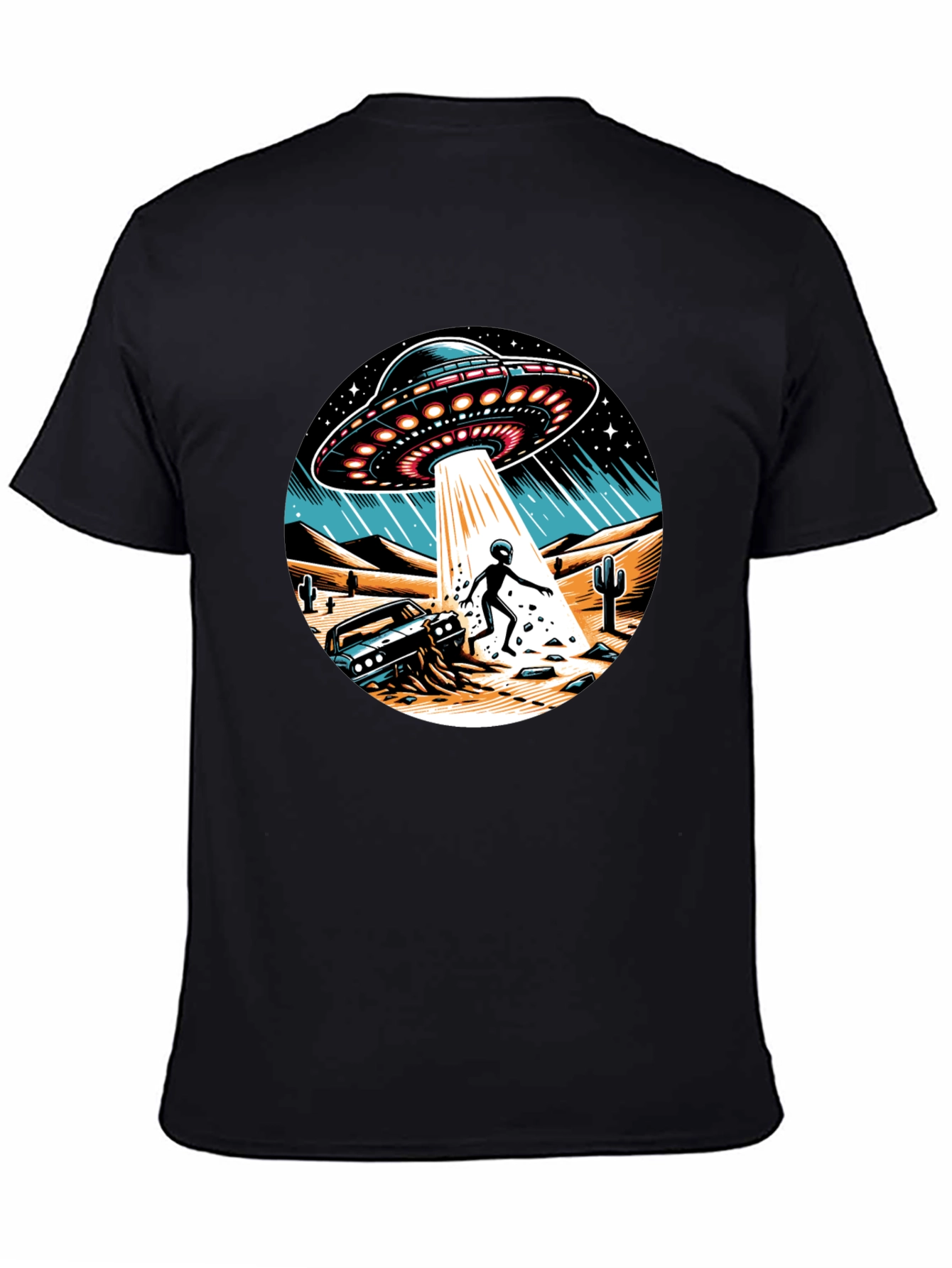 UFO Abduction Graphic T-Shirt