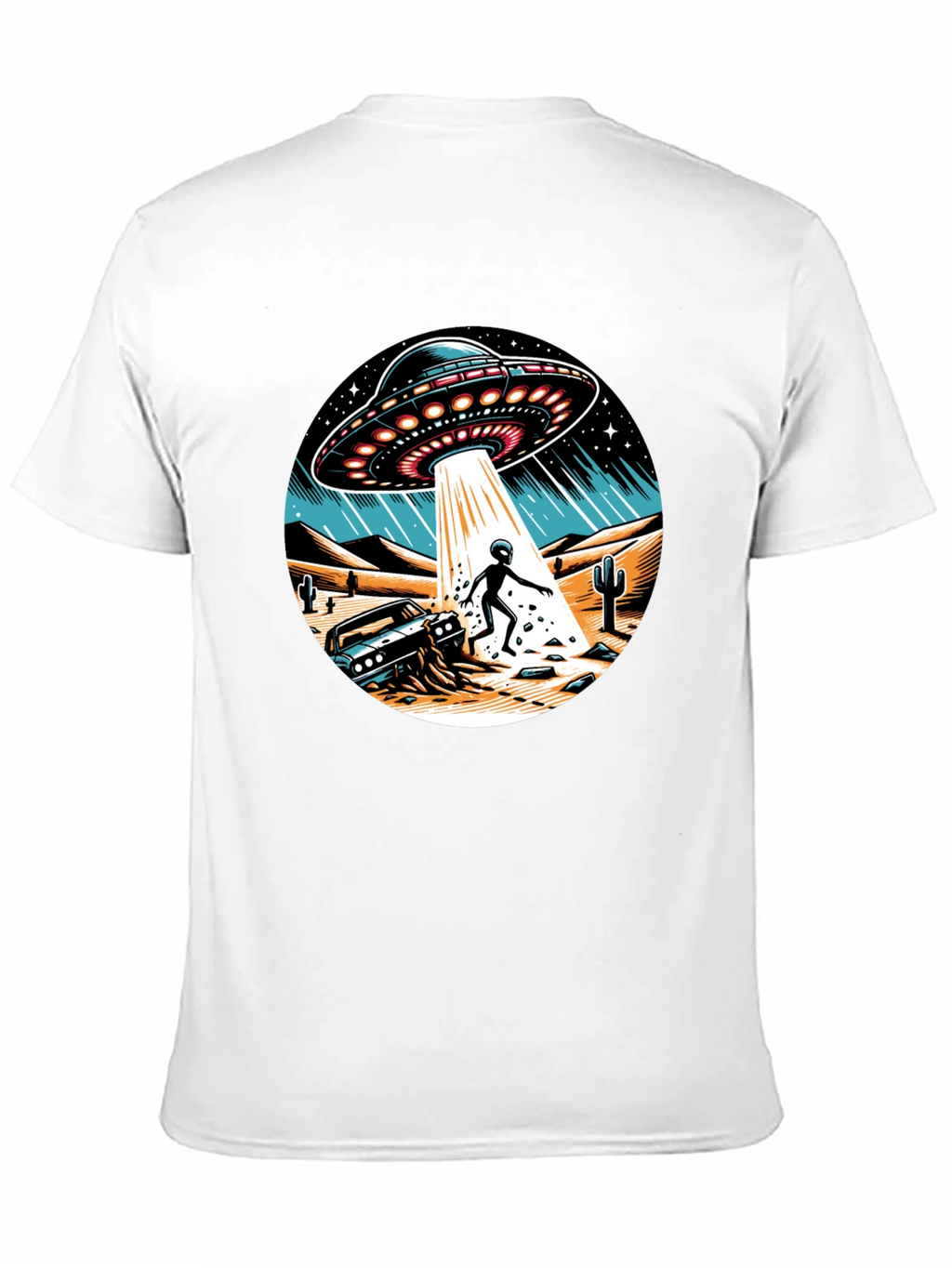 UFO Abduction Graphic T-Shirt