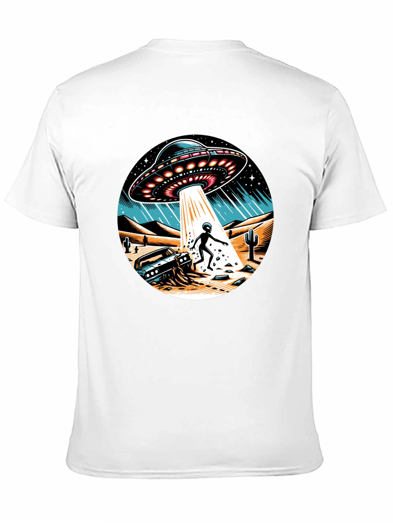 UFO Abduction Graphic T-Shirt
