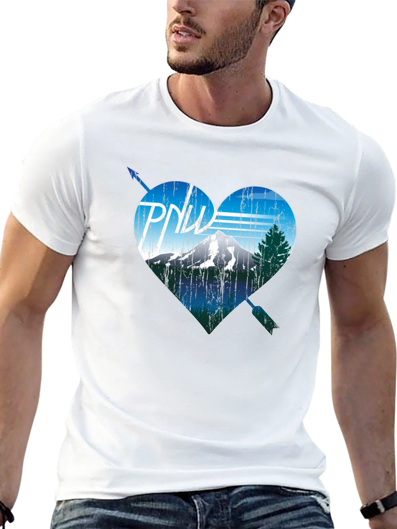 PNW Heart Arrow T-Shirt - Pacific Northwest Love