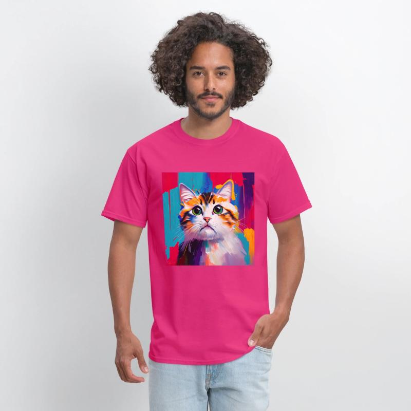 A beautiful portrait of a domestic cat in