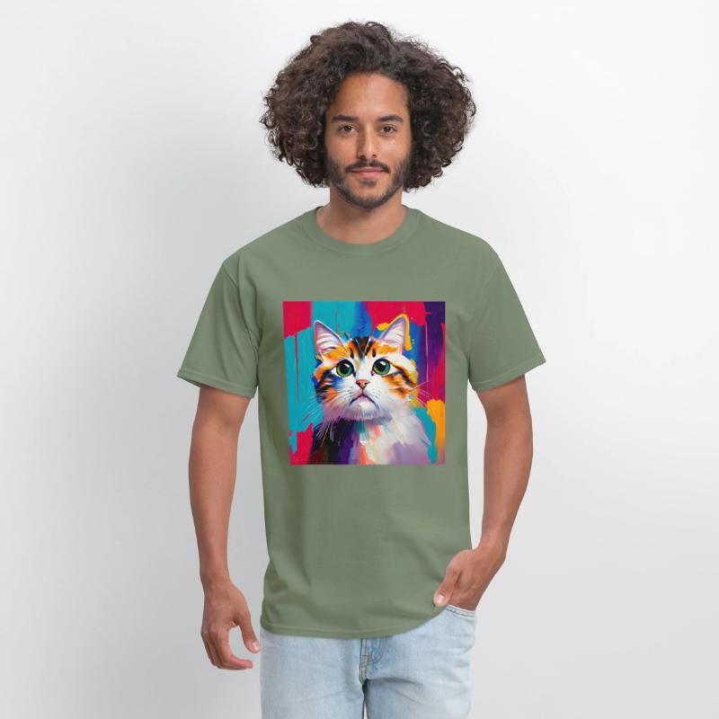 A beautiful portrait of a domestic cat in