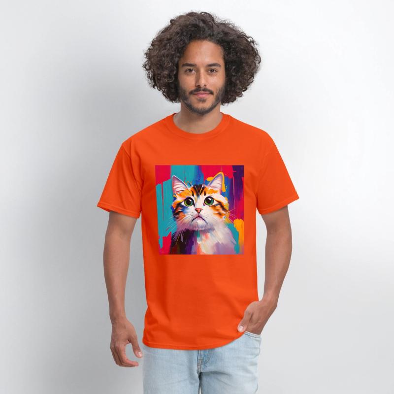 A beautiful portrait of a domestic cat in
