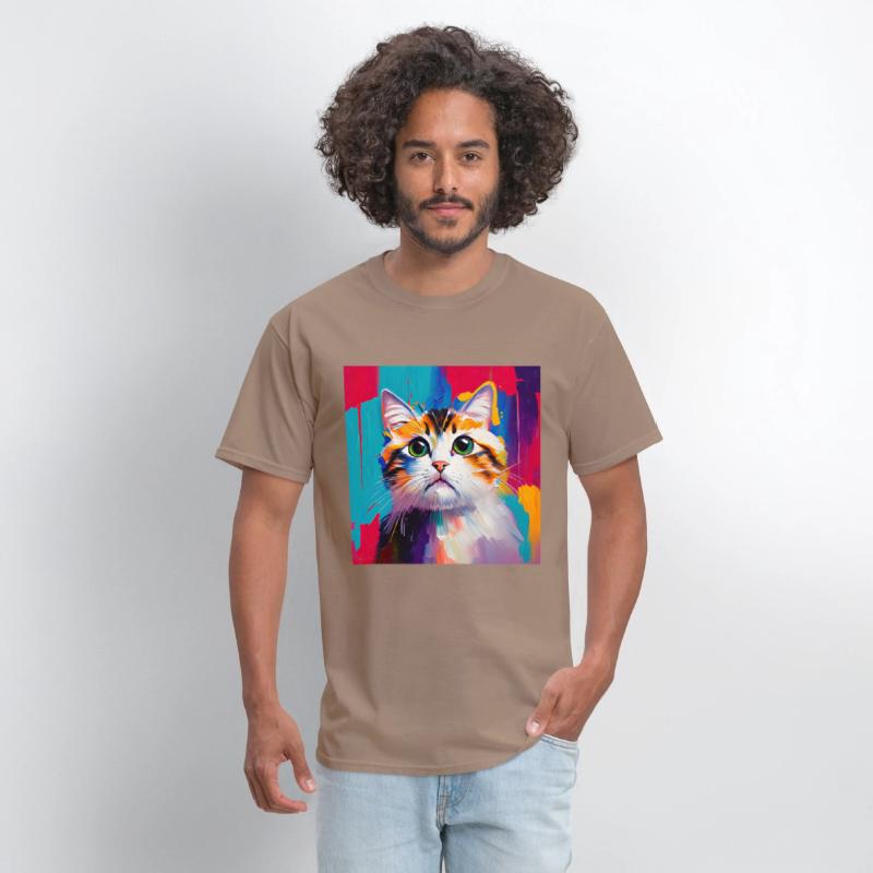 A beautiful portrait of a domestic cat in