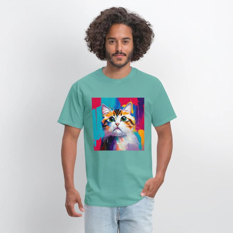 A beautiful portrait of a domestic cat in