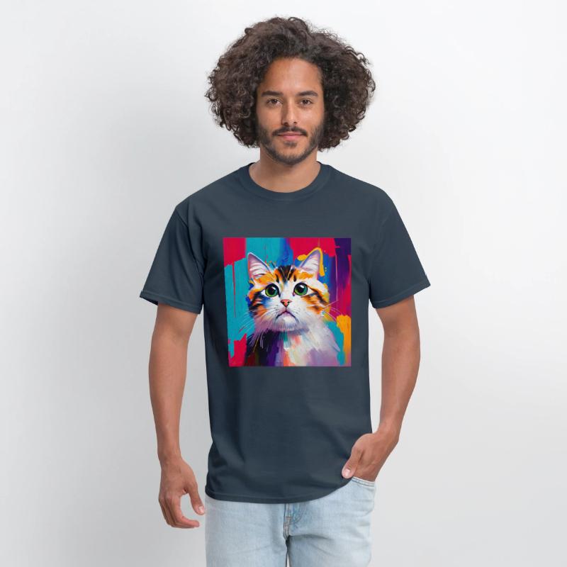 A beautiful portrait of a domestic cat in