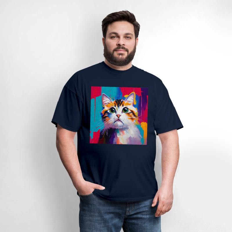 A beautiful portrait of a domestic cat in