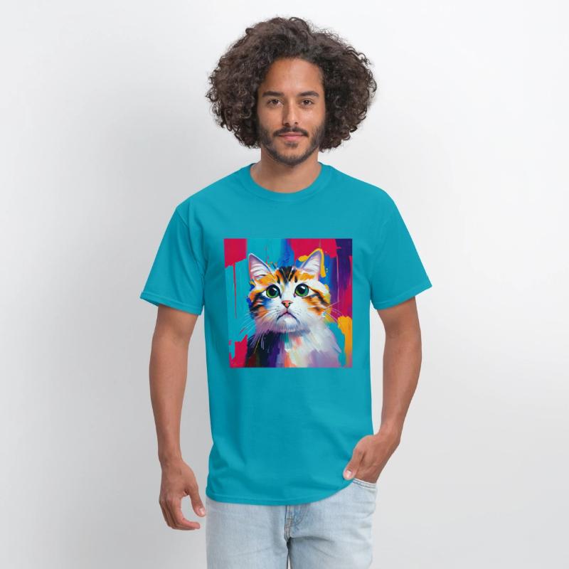 A beautiful portrait of a domestic cat in