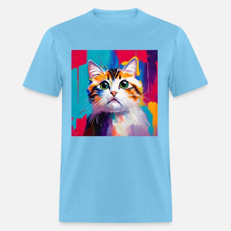 A beautiful portrait of a domestic cat in