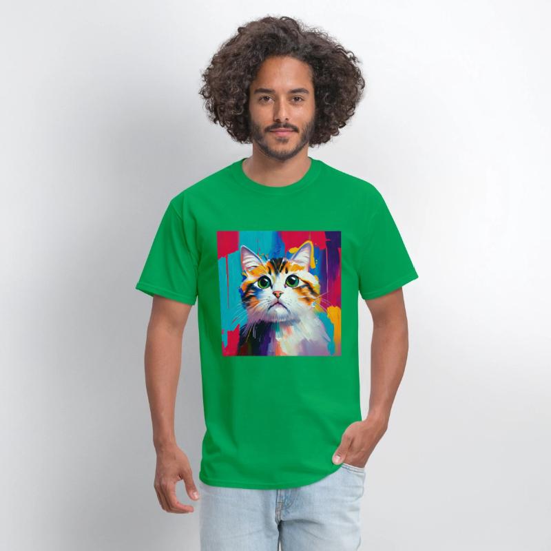 A beautiful portrait of a domestic cat in