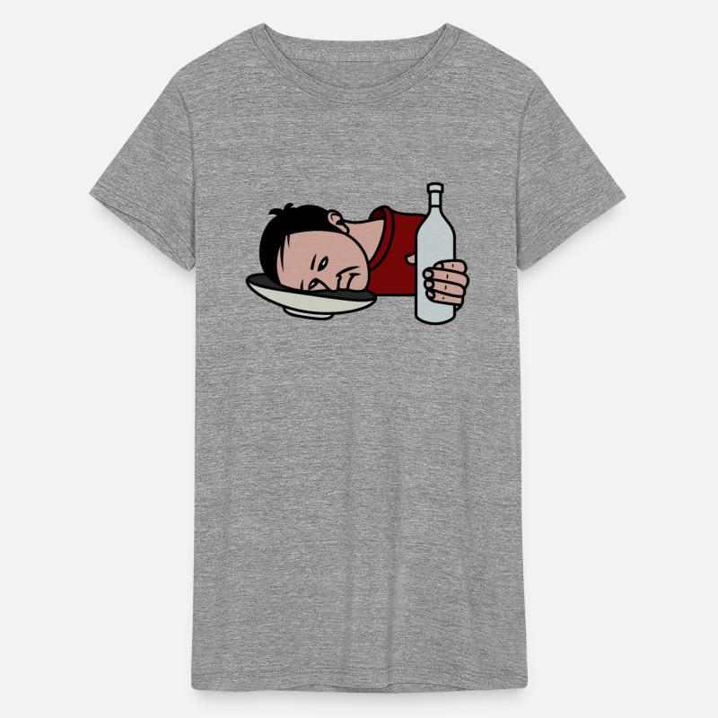 A drunk man with a bottle in his hand