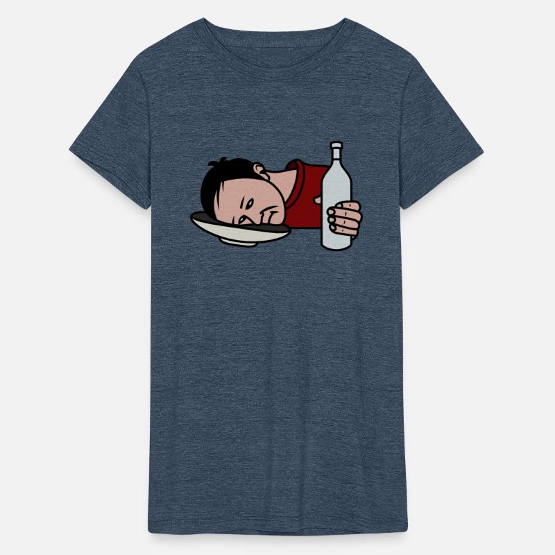 A drunk man with a bottle in his hand