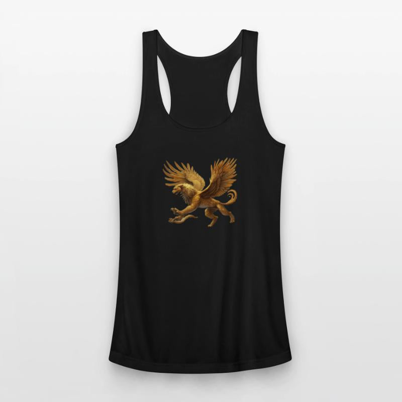 A flying lion is a mythological creature
